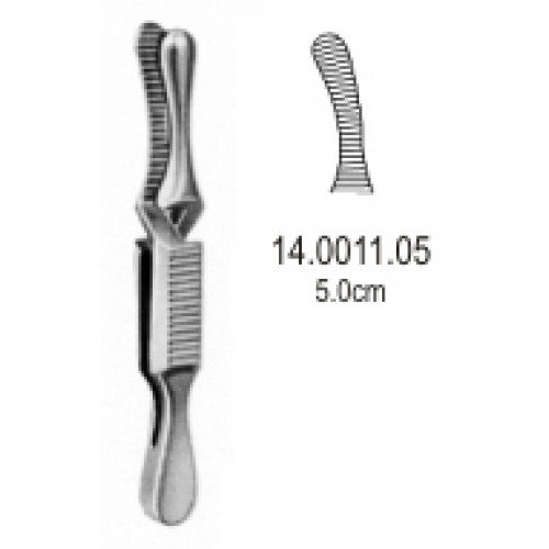 Dieffenbach Bulldog Hemostatic Forceps, Curved, 5.5cm