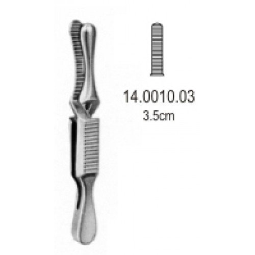 Dieffenbach Bulldog Hemostatic Forceps, Straight, 4cm