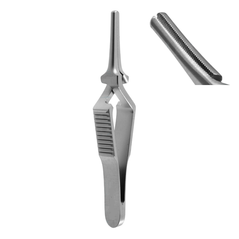 Diethrich Bulldog Clamp, Straight Jaw, Serrated, 20mm, 6cm