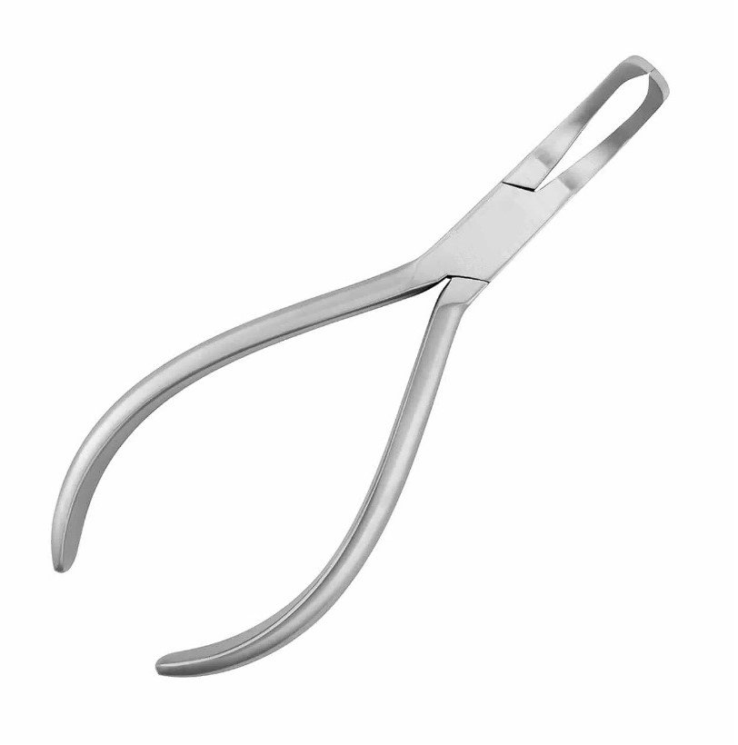 Direct Bond Dental Bracket Removing Plier, Curved, TC (Tungsten Carbide)