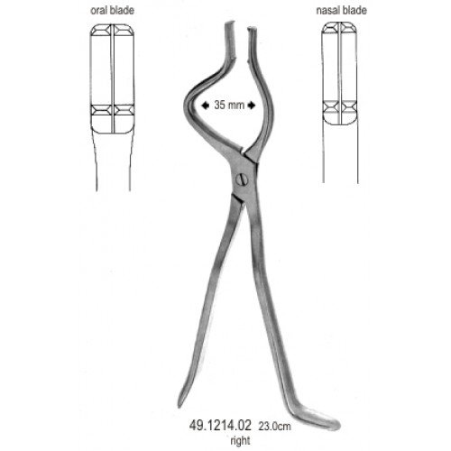 Disimpaction Forceps right 35mm, 23cm
