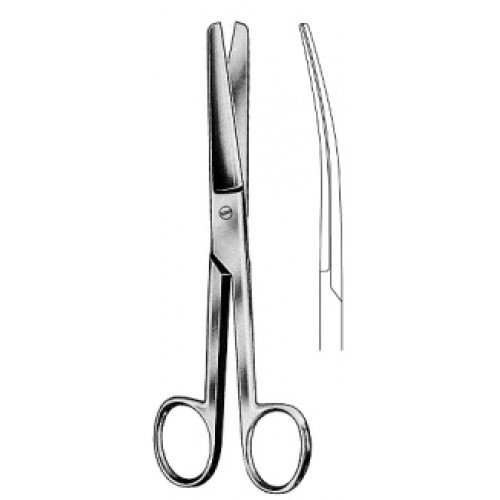 DOYEN Gynecological Scissors Curved, 17.5cm
