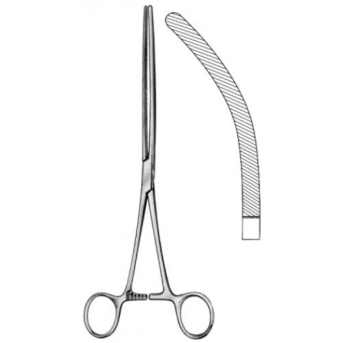 Doyen Intestinal Forceps, Curved, 23cm