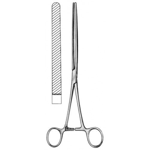 Doyen Intestinal Forceps, Straight, 23cm