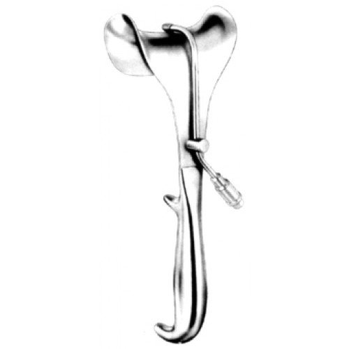 Doyen Retractor with Fiber Optic Light, 25cm