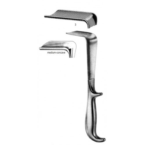 Doyen Vaginal Speculum med/concave 115x60mm