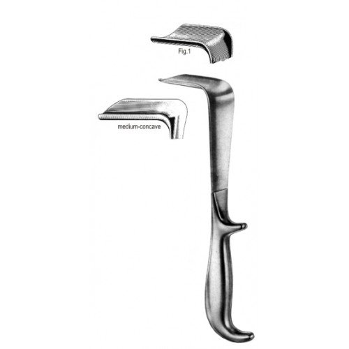 Doyen Vaginal Speculum med/concave 55x35mm
