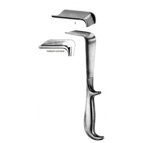 Doyen Vaginal Speculum med/concave 85x45mm