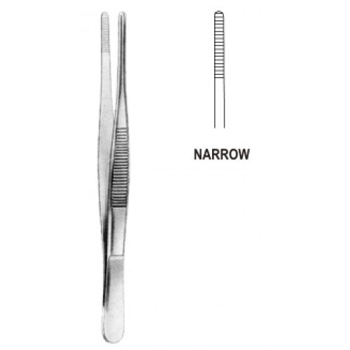Dressing Forceps Narrow 2mm tip, 30cm