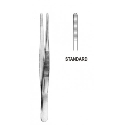 Dressing Forceps, Serrated, 23cm