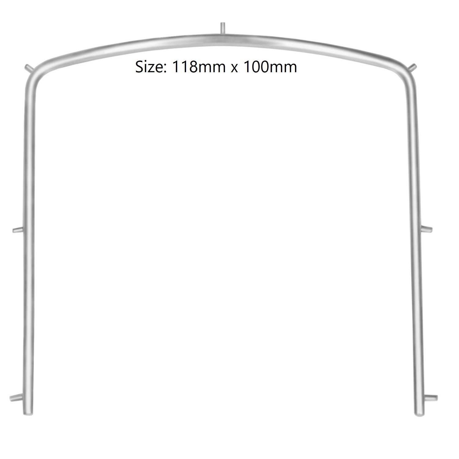 Endodontic Rubber Dam Frame for Adults, size 118mm X 100mm, Size 152mm