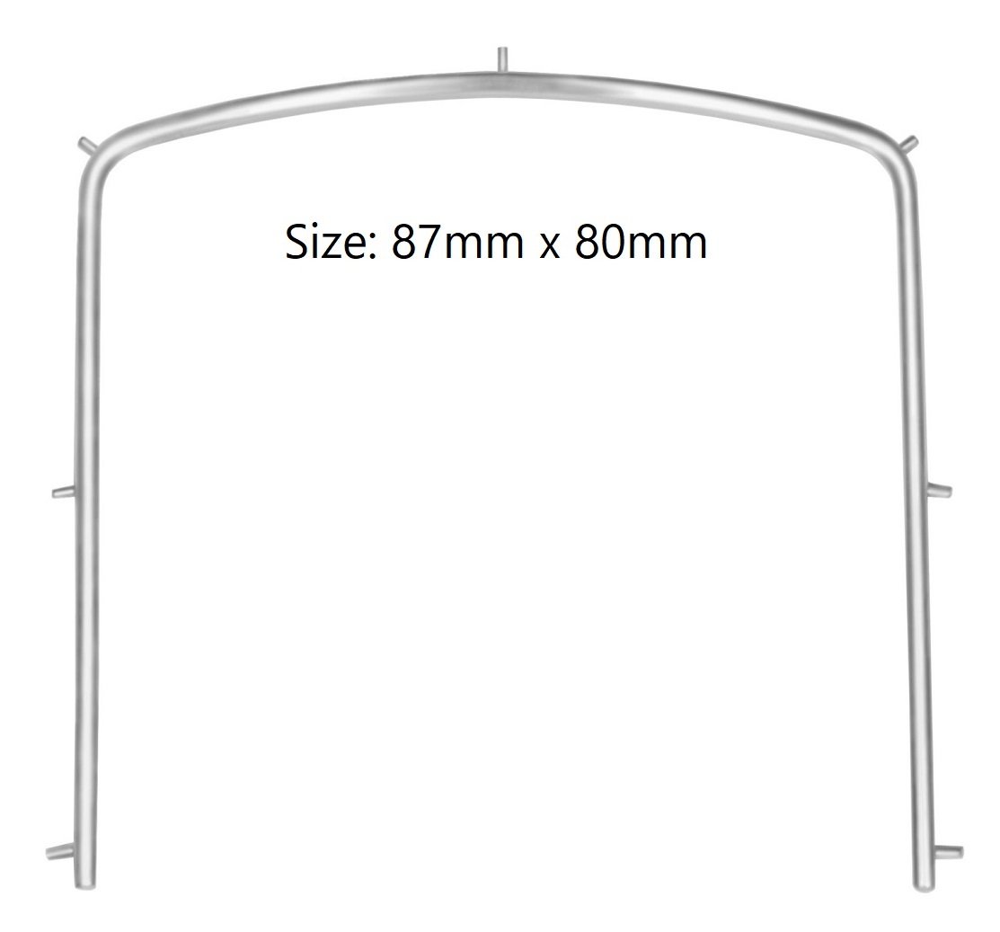 Endodontic Rubber Dam Frame for Children, size 87mm X 80mm, Size 127mm