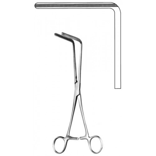 Fehland Intestinal Clamp Forceps, Atraumatic, 24cm