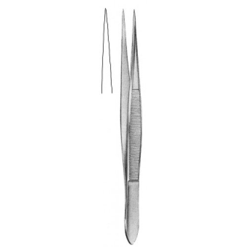 Fine Pattern Dressing Forceps, Smooth, Straight, 12.5cm