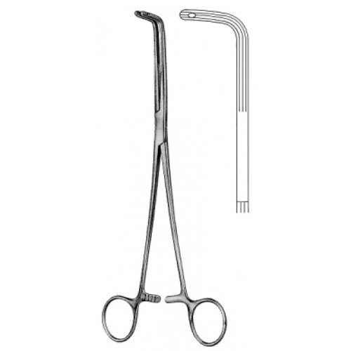 Finochietto Bronch Clamp, Curved, 24cm