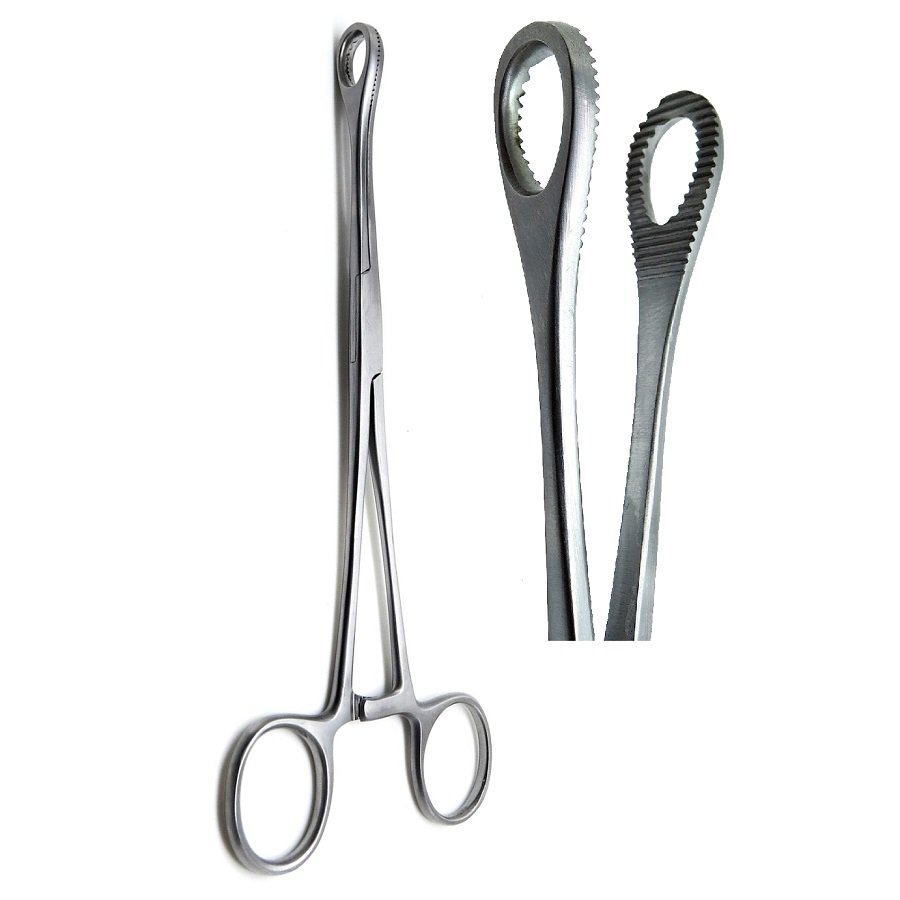 Foerster-Ballenger Sponge Holding and Gall Bladder Forceps, Serrated, Straight, 30cm