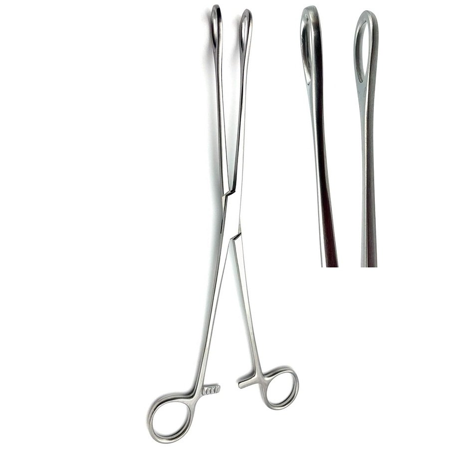 Foerster-Ballenger Sponge Holding and Gall Bladder Forceps, Smooth, Straight, 18cm