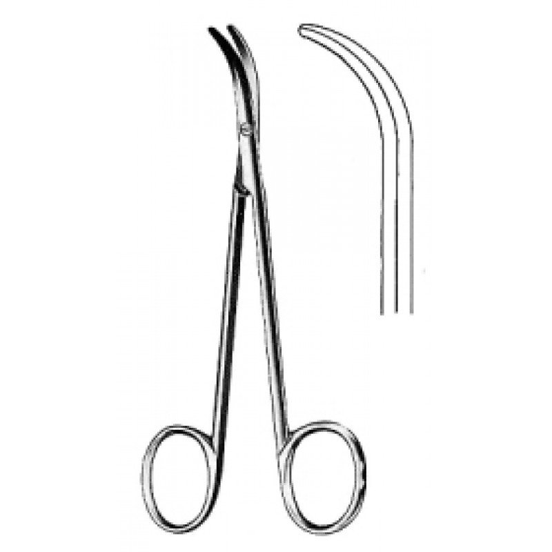 Fomon Dissecting Scissors Curved 13.5cm