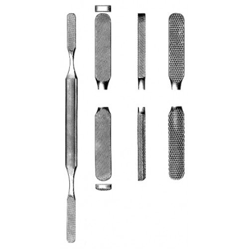 Fomon Nasal Raspatory Fine Teeth 21cm
