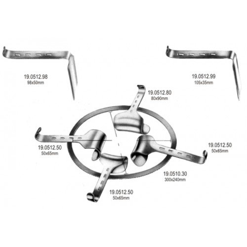 Frame only Kirschner Oval Retractor 300x240mm