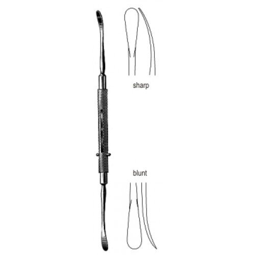 Freer Septum Elevator, Double Ended, Sharp/Blunt, 4.5mm, 18cm