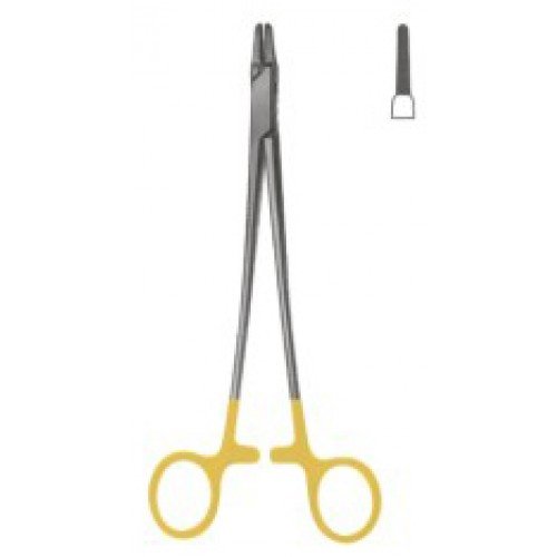 French Eye Needle Holder 16cm Tungsten Carbide
