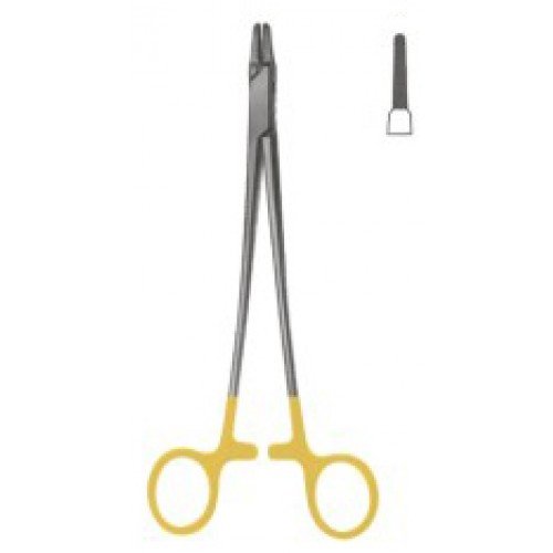 French Eye Needle Holder 18cm Tungsten Carbide