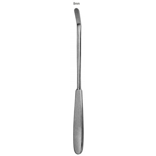 Gillies Malar Elevator angled blunt 8mm, 23.5cm