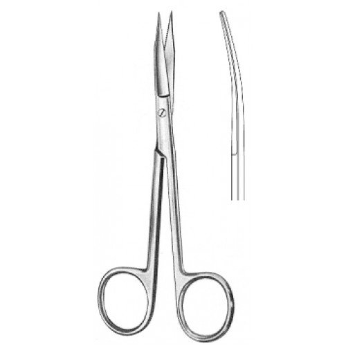 GOLDMAN-FOX Gum Scissors Curved 13cm