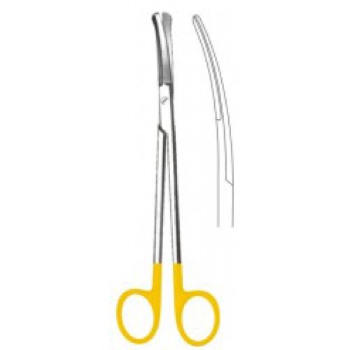 GOOD Tonsil Scissors probe end Curved 19cm Tungsten Carbide