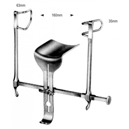 Gosset Abdominal Retractor complete, 16cm