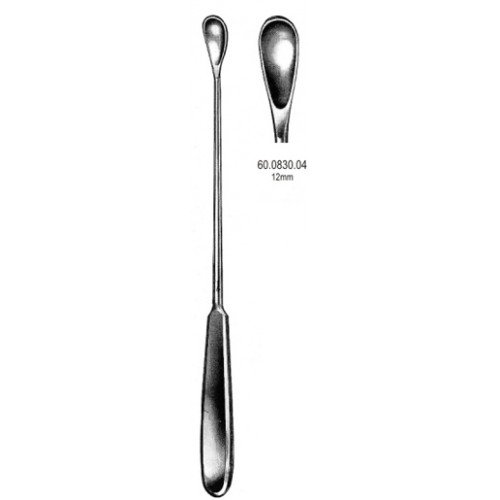 Gourdet Uterine spoon blunt 12mm, 28cm