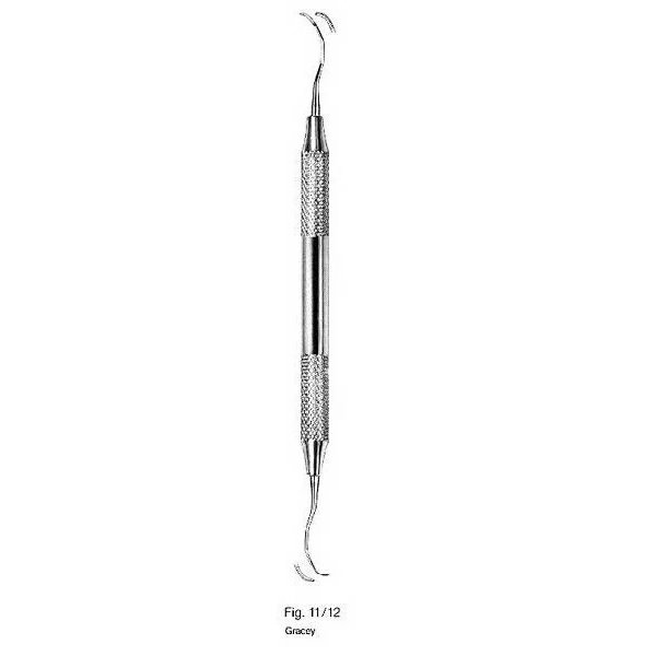 Gracey Curettes, Hollow Handle Double Ended, Stainless Steel, Size. 11/12
