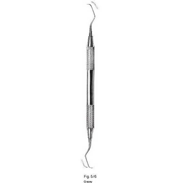 Gracey Curettes, Hollow Handle Double Ended, Stainless Steel, Size. 5/6