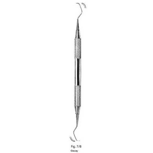 Gracey Curettes, Hollow Handle Double Ended, Stainless Steel, Size. 7/8