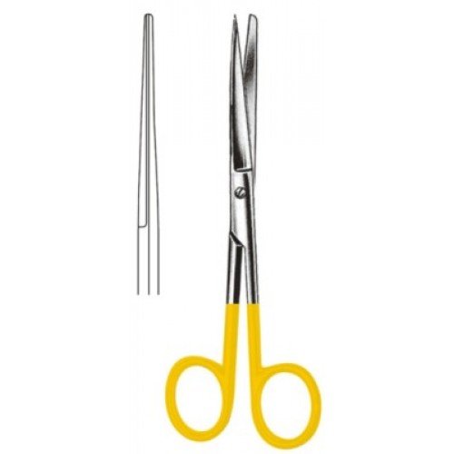 Grazil Operating Scissors, Sharp/Blunt, Straight, Tungsten Carbide, 13.0cm