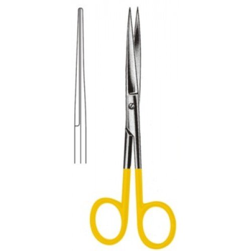 Grazil Operating Scissors, Sharp/Sharp, Straight, Tungsten Carbide, 14.0cm