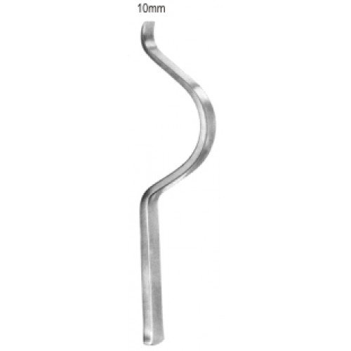 Grotepass Swan’s Neck Osteotome 10mm, 14.5cm