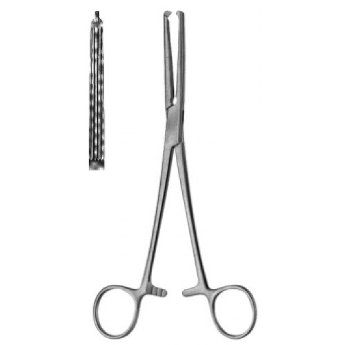 Gwilliams Hysterectomy Forceps, Straight, 1×2 Teeth, 20cm