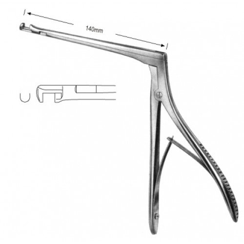Hajek Sphenoid Punch down 4x4mm, shaft 14cm