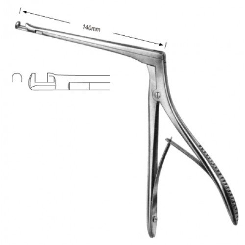 Hajek Sphenoid Punch up 4x4mm, shaft 14cm