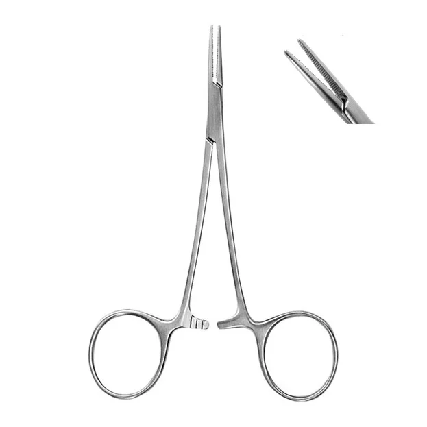 Halsted Mosquito Haemostatic Atraumatic Forceps, Straight, Serrated, 12.5cm