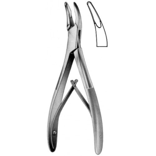 Hartmann Bone Rongeur, Curved, S/A, 3mm, 16cm