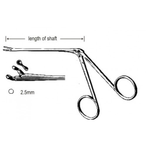 Hartmann Ear Forceps Cup Jaws 2.5mm 8.5cm