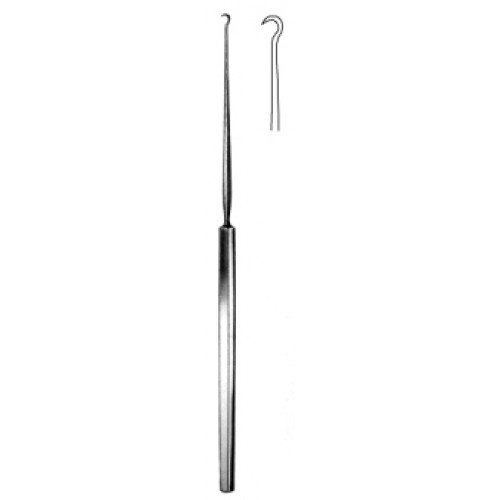 Hartmann ear hook Straight shaft sharp 16cm
