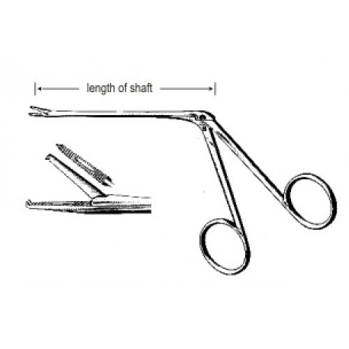 Hartmann Noyes Ear Polypus Forceps, 1×2 Teeth, 9cm