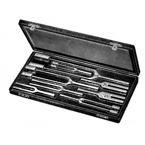 Hartmann Ostmann Tunning Fork, Set of 8, in case