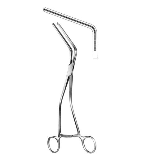 Hayes Colon Resection Atraumatic Clamp Forceps,70° Degree Jaw, 26cm