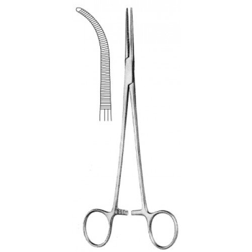 Heiss Hemostatic Forceps, Full Curved, 20cm