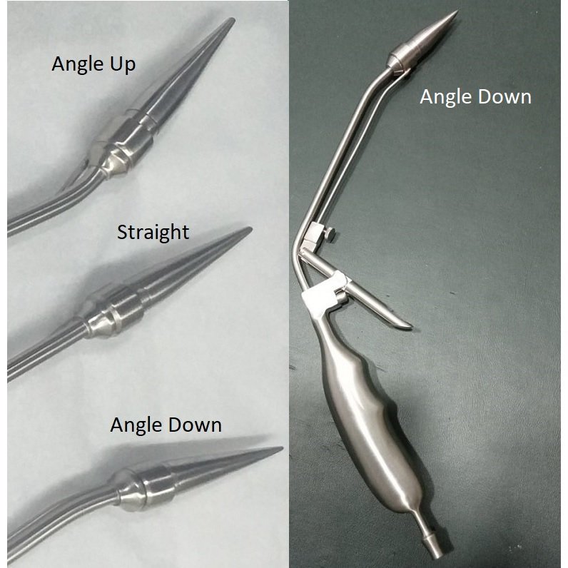 Hemorrhoid Suction Ligature Rectal Gun, Angle Up, High Quality Stainless Steel